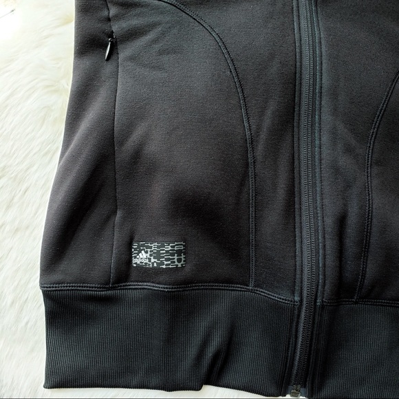 Adidas Golf Soft Fleece Hoodie Vest Full-Zip Black - Picture 6 of 11